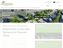 Tablet Screenshot of citygreen.com